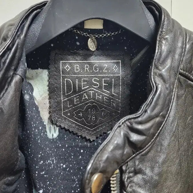[BUNJANG] Diesel Leather Rider Jacket / 정품 디젤(DIESEL) 레더 가죽 라이더 자켓