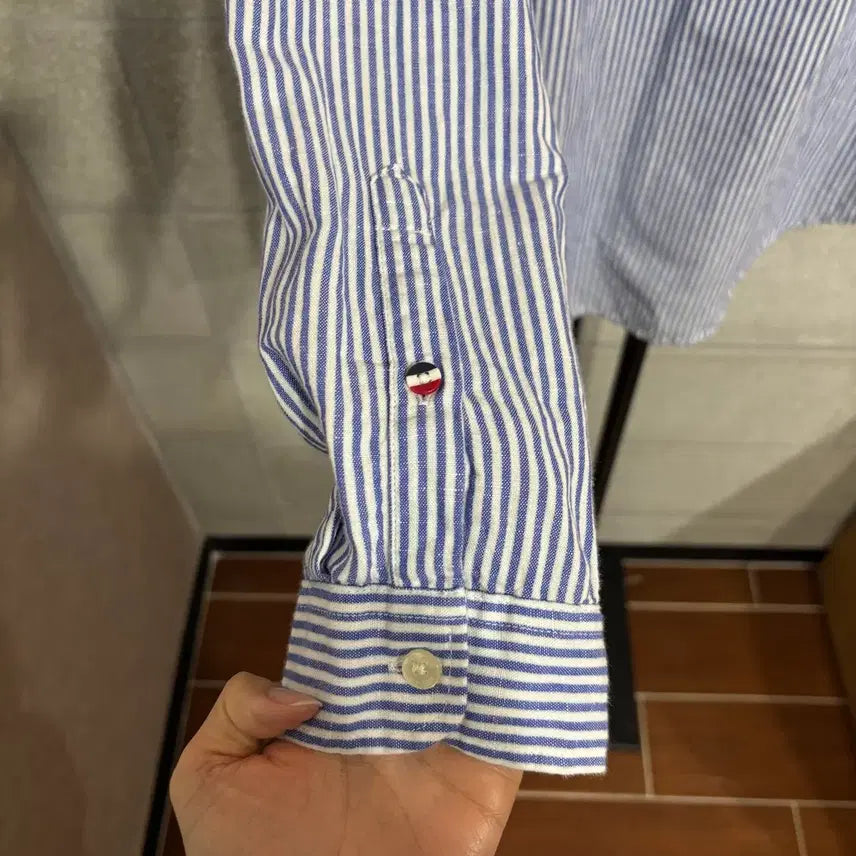 [BUNJANG] Striped Shirt L / 타미진스 스트라이프 셔츠 L(ns165 남방 긴팔 티셔츠 레귤러핏