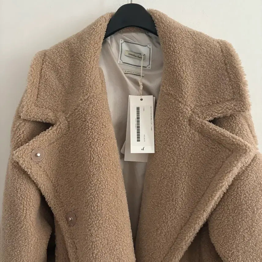 [BUNJANG] Overdue Flare Belted Shearling Coat / 오버듀플레어 벨티드 시어링 코트