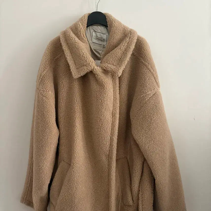 [BUNJANG] Overdue Flare Belted Shearling Coat / 오버듀플레어 벨티드 시어링 코트