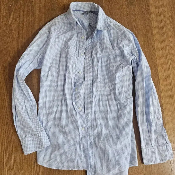 [BUNJANG] Uniqlo Checked Shirt / 남성 유니클로 체크 남방 셔츠 라지사이즈