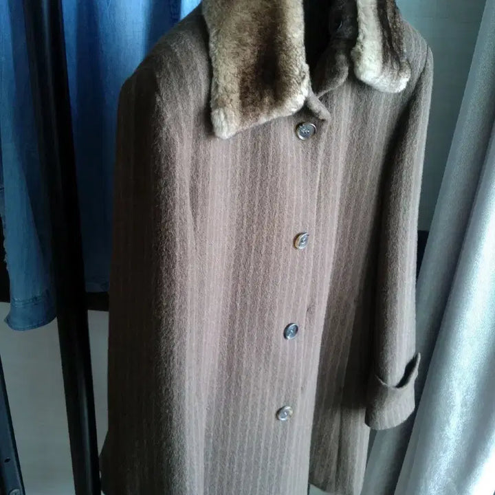 [BUNJANG] Paco Rabanne Alpaca Coat / 파코라반 알파카코트 95 정가60만 모피탈부착가능 모96%