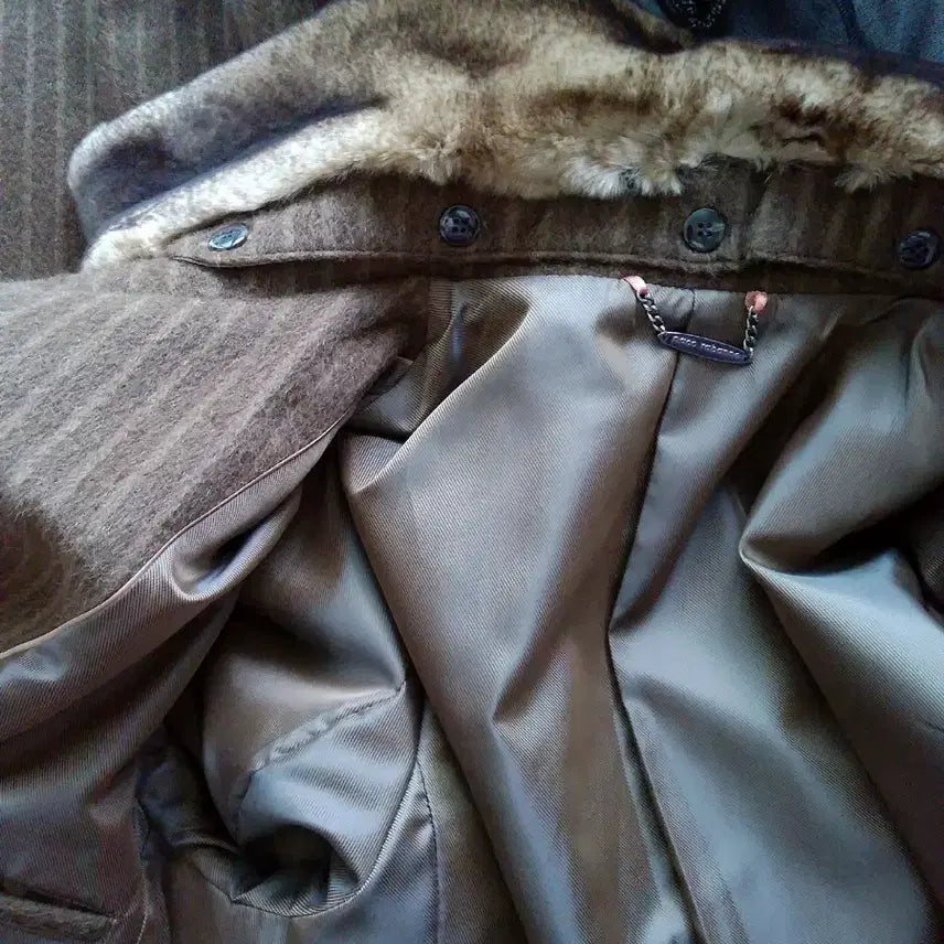 [BUNJANG] Paco Rabanne Alpaca Coat / 파코라반 알파카코트 95 정가60만 모피탈부착가능 모96%