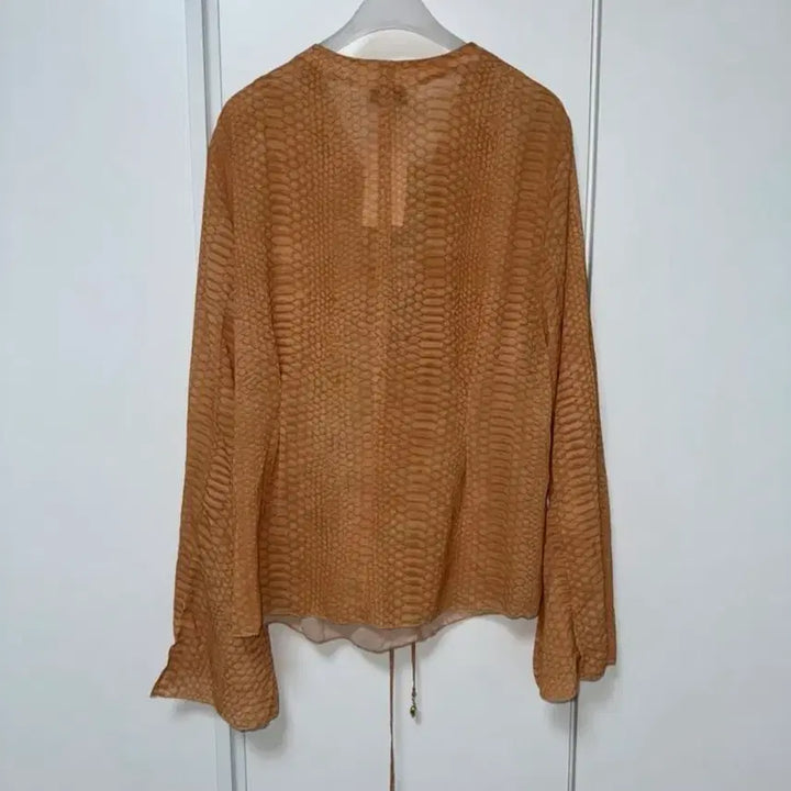 [BUNJANG] H&M Edition Lace-up Chiffon Blouse XS / H&M Edition 레이스업 디테일 쉬폰 블라우스 XS(새상품)