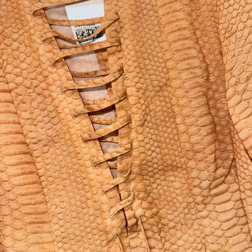 [BUNJANG] H&M Edition Lace-up Chiffon Blouse XS / H&M Edition 레이스업 디테일 쉬폰 블라우스 XS(새상품)