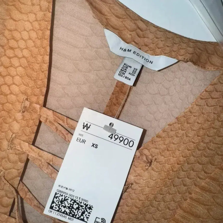 [BUNJANG] H&M Edition Lace-up Chiffon Blouse XS / H&M Edition 레이스업 디테일 쉬폰 블라우스 XS(새상품)