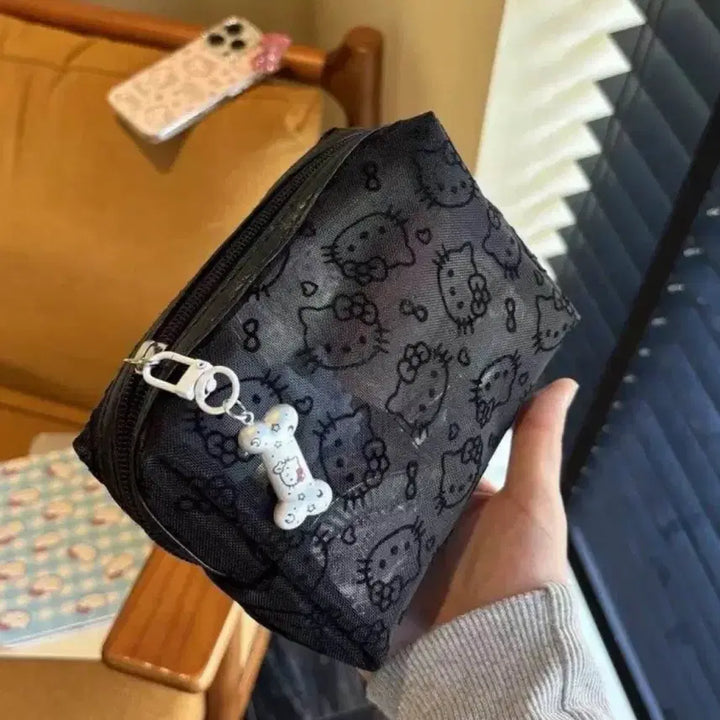 [BUNJANG] Hello Kitty Mesh Pouch Set / 헬로키티 매쉬 파우치 4종 새것