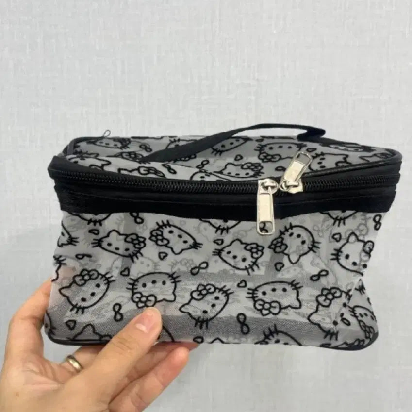 [BUNJANG] Hello Kitty Mesh Pouch Set / 헬로키티 매쉬 파우치 4종 새것