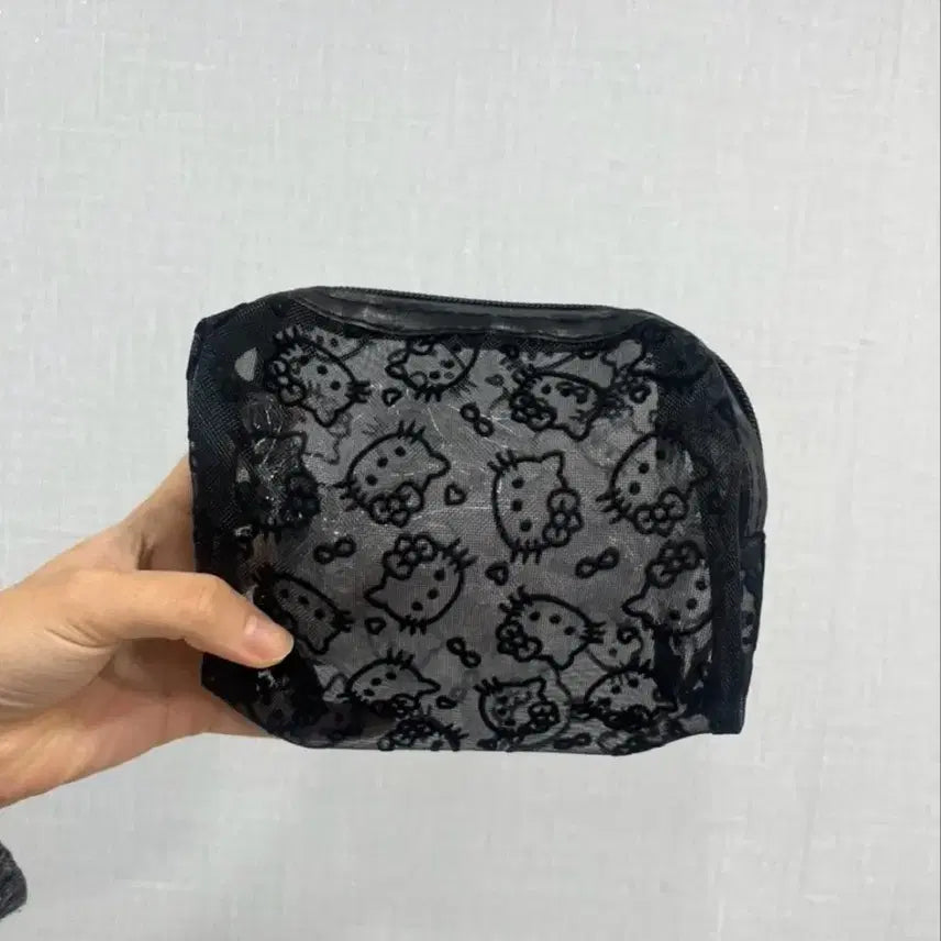[BUNJANG] Hello Kitty Mesh Pouch Set / 헬로키티 매쉬 파우치 4종 새것