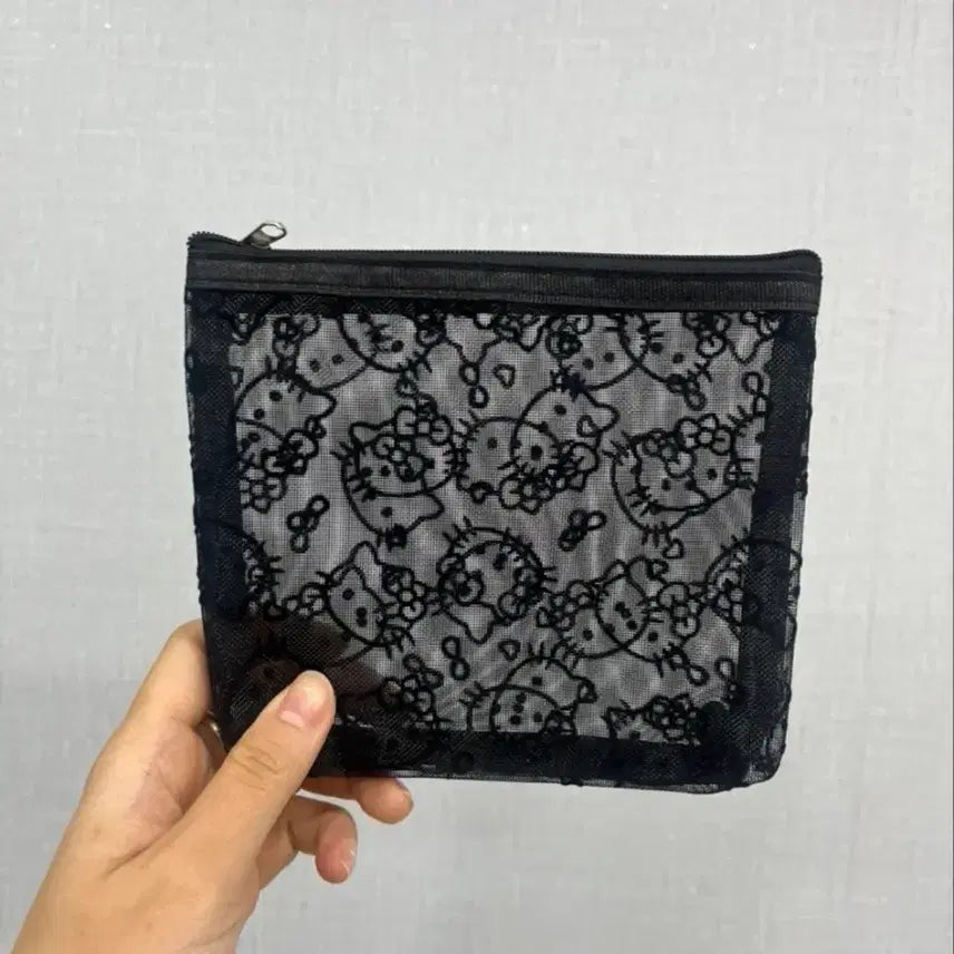 [BUNJANG] Hello Kitty Mesh Pouch Set / 헬로키티 매쉬 파우치 4종 새것