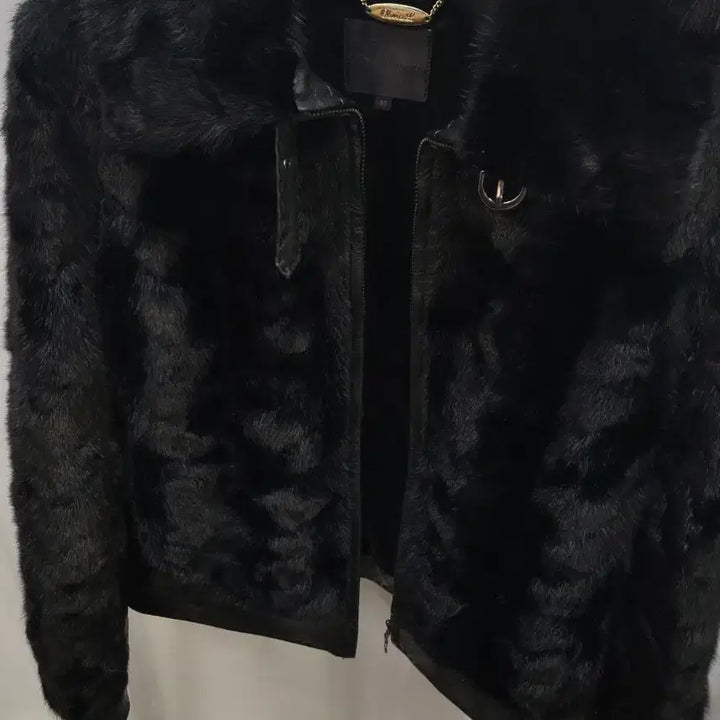 [BUNJANG] Black Mink Short Jacket / 올블랙 숏 밍크 자켓