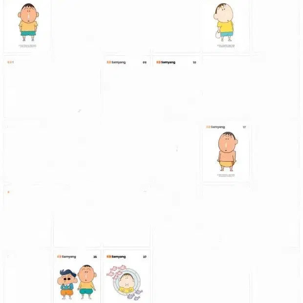 [BUNJANG] Manggu and Jjanggu Ttibuseel Stickers / 맹구 짱구 띠부씰 삽니다!
