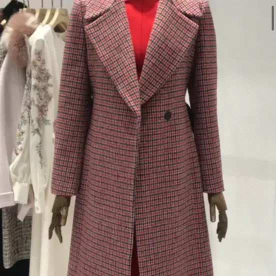 [BUNJANG] Mojo S.Phine Check Long Belted Coat 66 Size / 마지막 세일 ) 모조에스핀 체크 롱 벨티드 코트 66사이즈