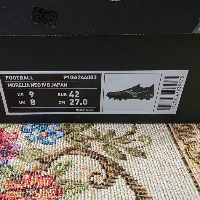 [BUNJANG] Mizuno Morelia Neo IV Beta Japan 270 Black / 미즈노 모렐리아 네오 IV 베타 JAPAN 270 블랙