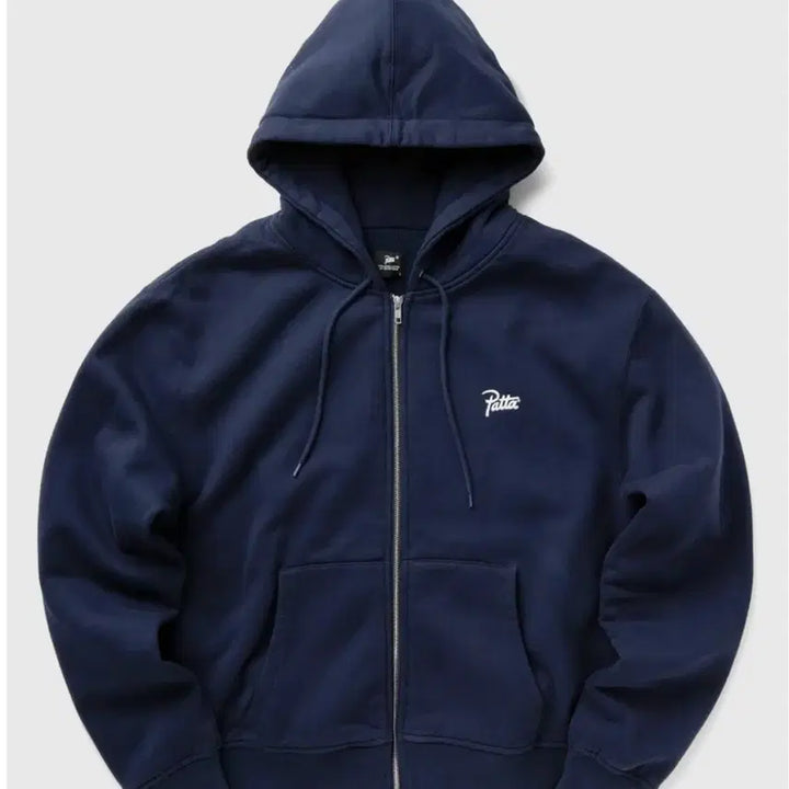 [BUNJANG] Patta Classic Zip-Up Hoodie (Navy, M) / 파타 Patta 클래식 집업 후드티 (M)