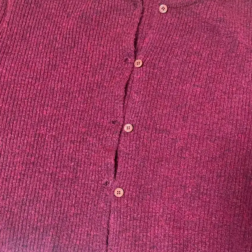 [BUNJANG] Burgundy Cardigan / 버건디 가디건