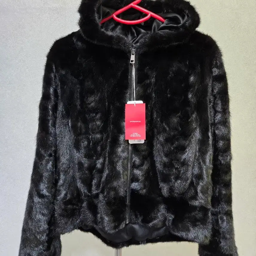 [BUNJANG] Builtmore Black Silvia Mink Scrap Jacket / 빌트모아  블랙  실비아 밍크 스크랩 자켓