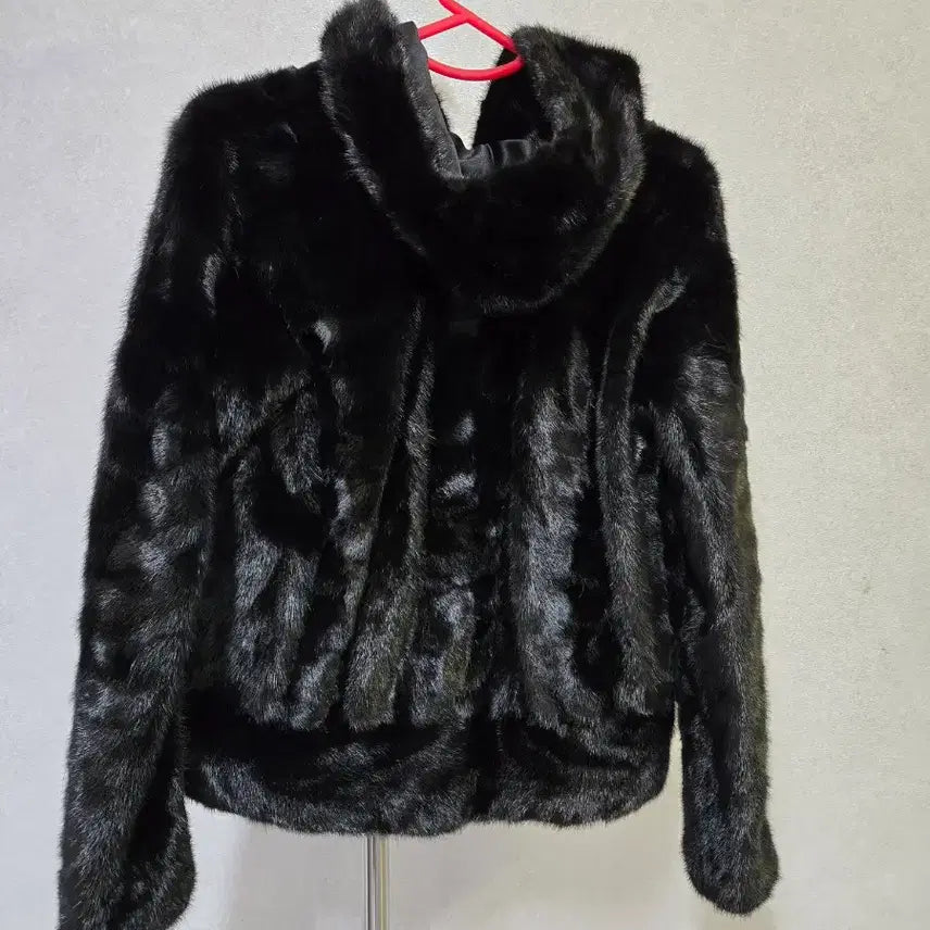 [BUNJANG] Builtmore Black Silvia Mink Scrap Jacket / 빌트모아  블랙  실비아 밍크 스크랩 자켓