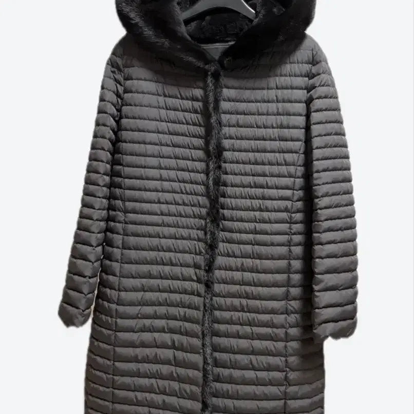 [BUNJANG] DECIDER Mink Fur Hooded Goose Down Long Padding Coat / (새상품)데시데 밍크 퍼 후드  구스 롱 패딩  코트
