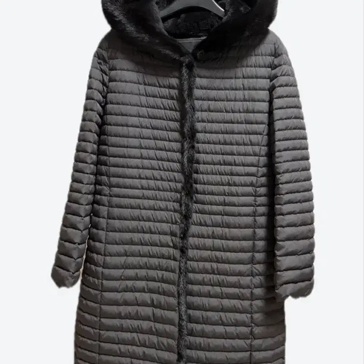 [BUNJANG] DECIDER Mink Fur Hooded Goose Down Long Padding Coat / (새상품)데시데 밍크 퍼 후드  구스 롱 패딩  코트