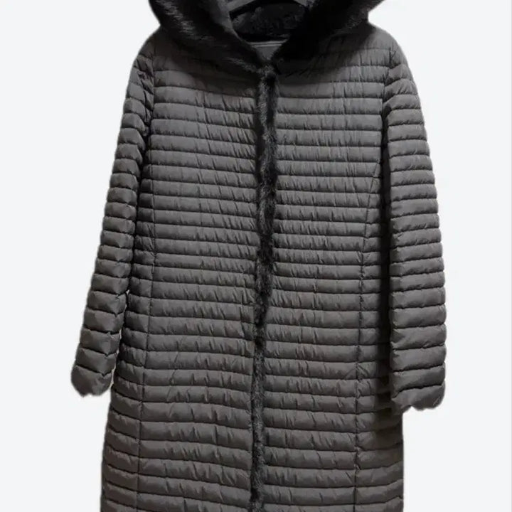 [BUNJANG] DECIDER Mink Fur Hooded Goose Down Long Padding Coat / (새상품)데시데 밍크 퍼 후드  구스 롱 패딩  코트