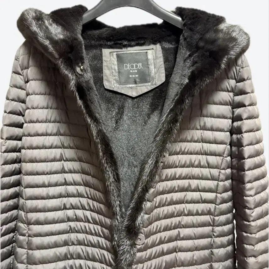 [BUNJANG] DECIDER Mink Fur Hooded Goose Down Long Padding Coat / (새상품)데시데 밍크 퍼 후드  구스 롱 패딩  코트