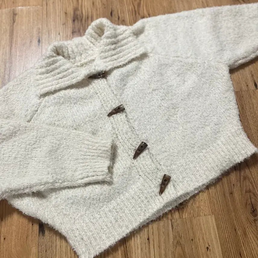 [BUNJANG] Tteokbokki Ivory Knit Top / 떡볶이 카라 니트