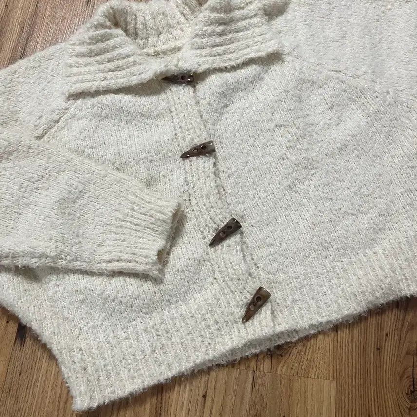 [BUNJANG] Tteokbokki Ivory Knit Top / 떡볶이 카라 니트