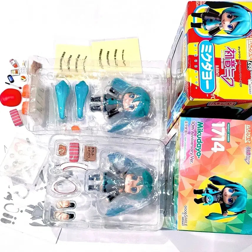 [BUNJANG] Hatsune Miku 1714 299 Nendoroid Figure Bundle Set / 일괄 미쿠다요 넨도 1714 299 하츠네 미쿠 고전 피규어 프로젝트디바