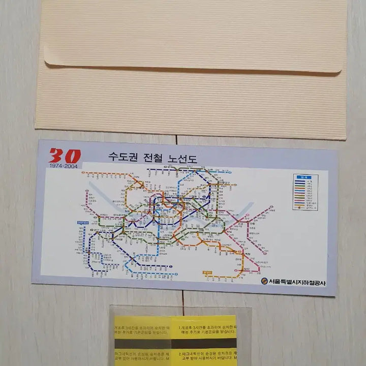 [BUNJANG] Seoul Subway 30th Anniversary Commemorative Ticket / 서울지하철 개통 30주년 기념 승차권