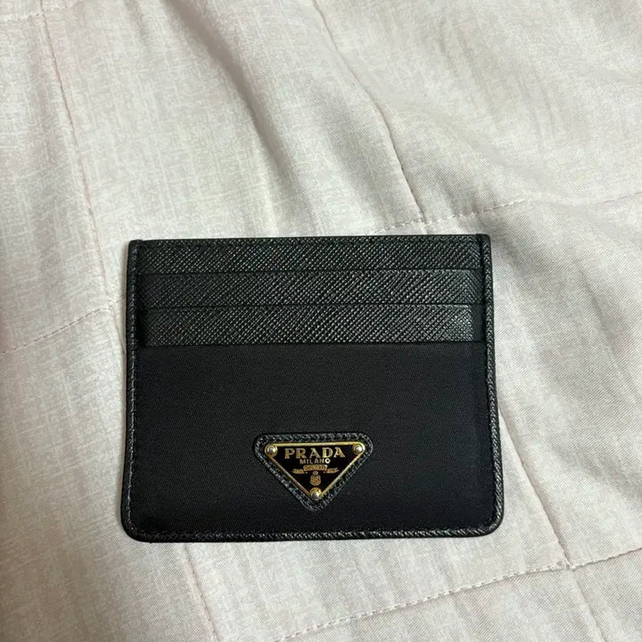[BUNJANG] Prada Card Wallet (Full Package) / 프라다 카드지갑 블랙 풀박스