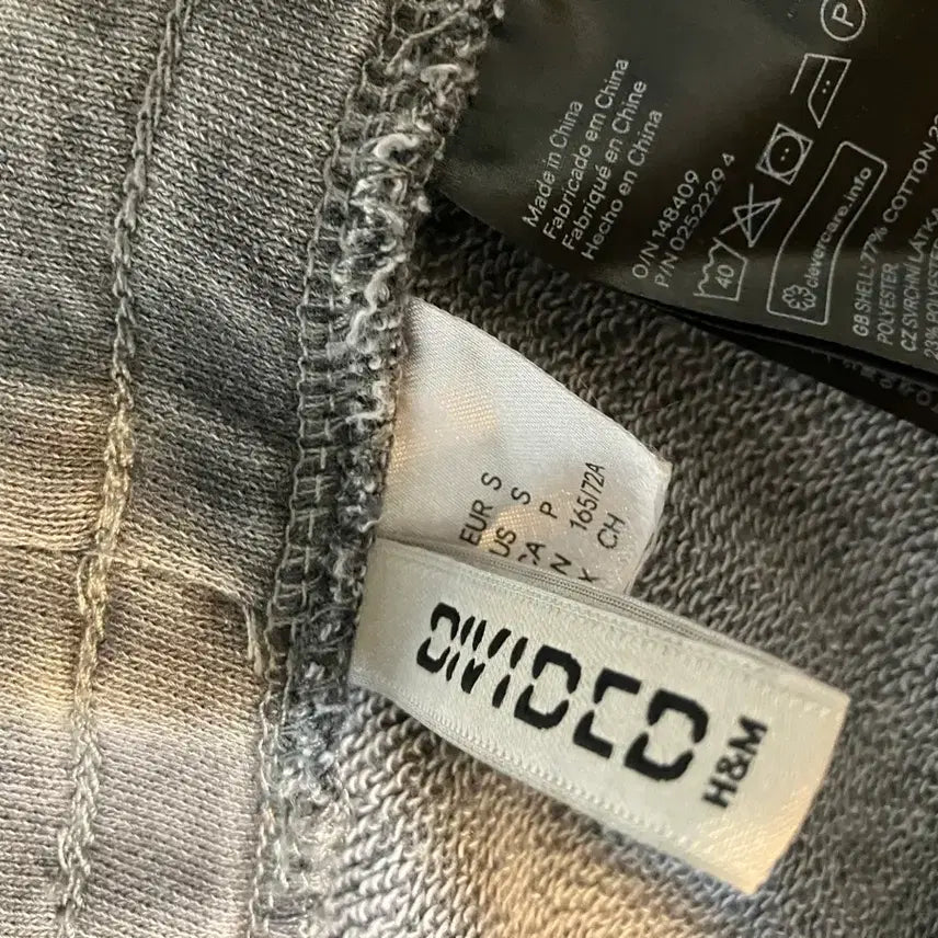 [BUNJANG] H&M Divided Gray Washed Vintage Jogger Training Pants / H&M Divided 그레이워싱빈티지 조거 트레이닝 팬츠(새상품)