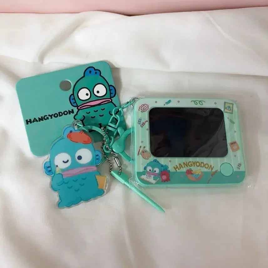 [BUNJANG] Sanrio Hangyodon Chalkboard Keyring / (미개봉 새상품) 한교동 그림판 키링 산리오 한교동칠판 그림