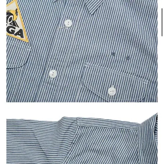 [BUNJANG] 22 Felows Hickory Workshirt L / 22페로우즈 히코리 워크셔츠 40 L