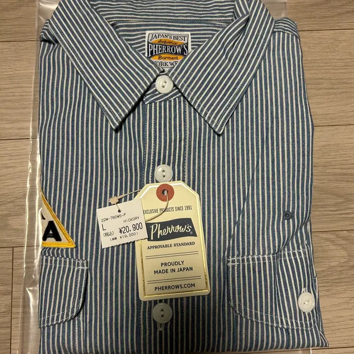 [BUNJANG] 22 Felows Hickory Workshirt L / 22페로우즈 히코리 워크셔츠 40 L
