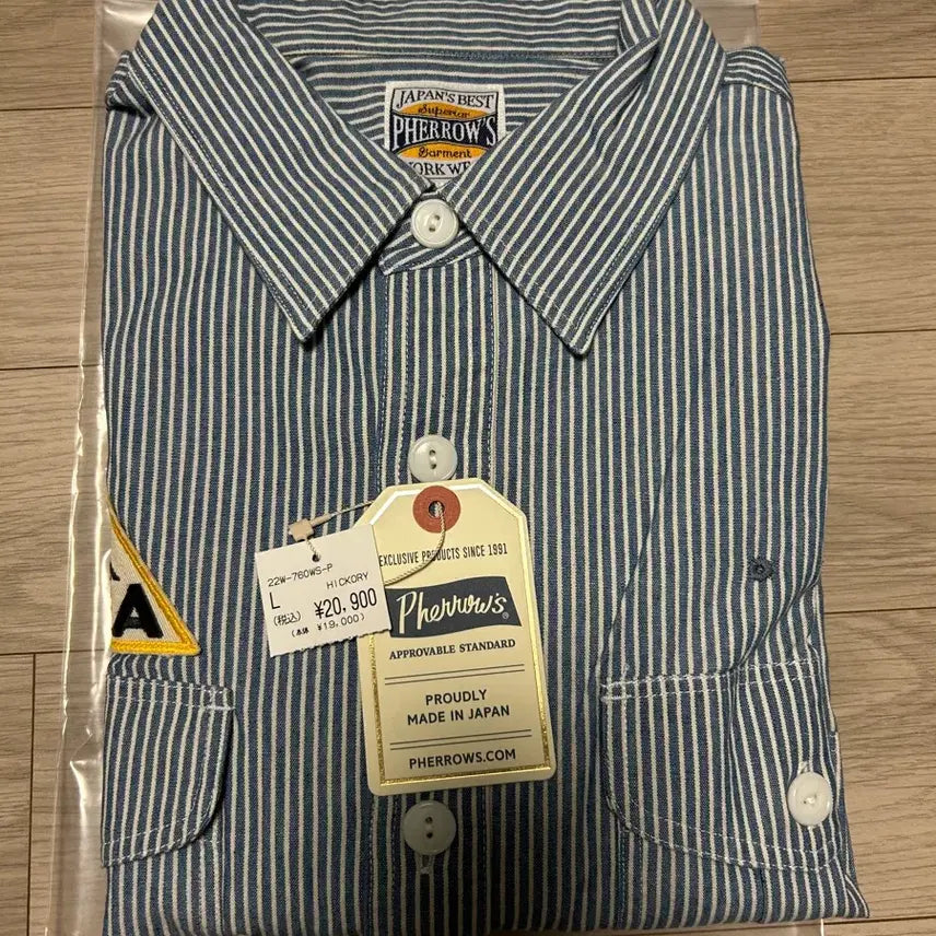 [BUNJANG] 22 Felows Hickory Workshirt L / 22페로우즈 히코리 워크셔츠 40 L