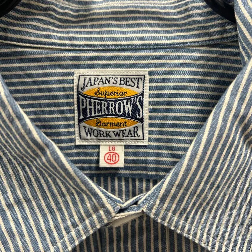 [BUNJANG] 22 Felows Hickory Workshirt L / 22페로우즈 히코리 워크셔츠 40 L