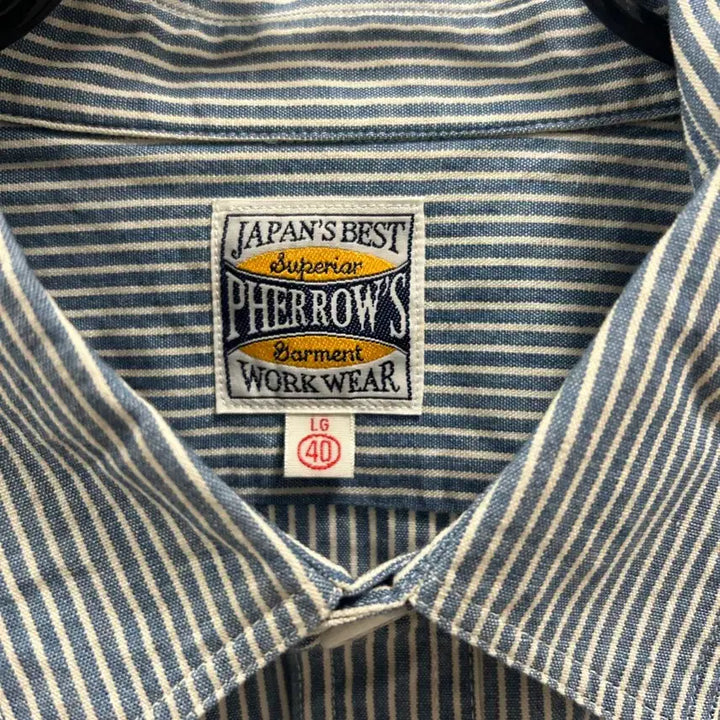 [BUNJANG] 22 Felows Hickory Workshirt L / 22페로우즈 히코리 워크셔츠 40 L
