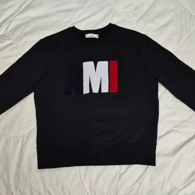 [BUNJANG] AMI Black Logo Sweatshirt / 아미 AMI 블랙 로고 맨투맨