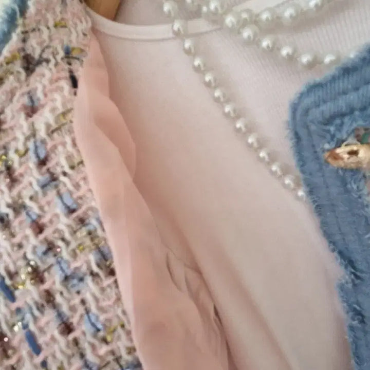 [BUNJANG] Women's Denim Tweed Jacket / 여성 데님 믹스 트위드 자켓 / 당일배송 / 데일리룩 / 새상품