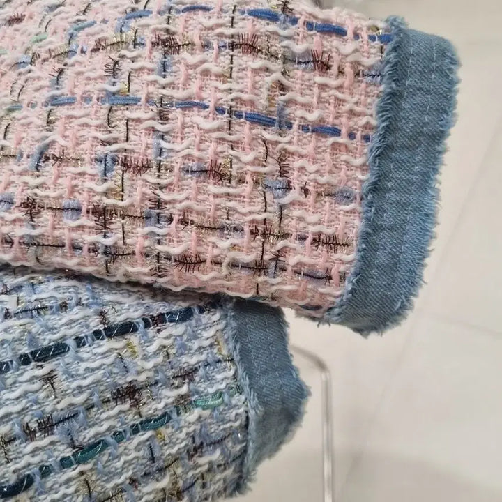 [BUNJANG] Women's Denim Tweed Jacket / 여성 데님 믹스 트위드 자켓 / 당일배송 / 데일리룩 / 새상품