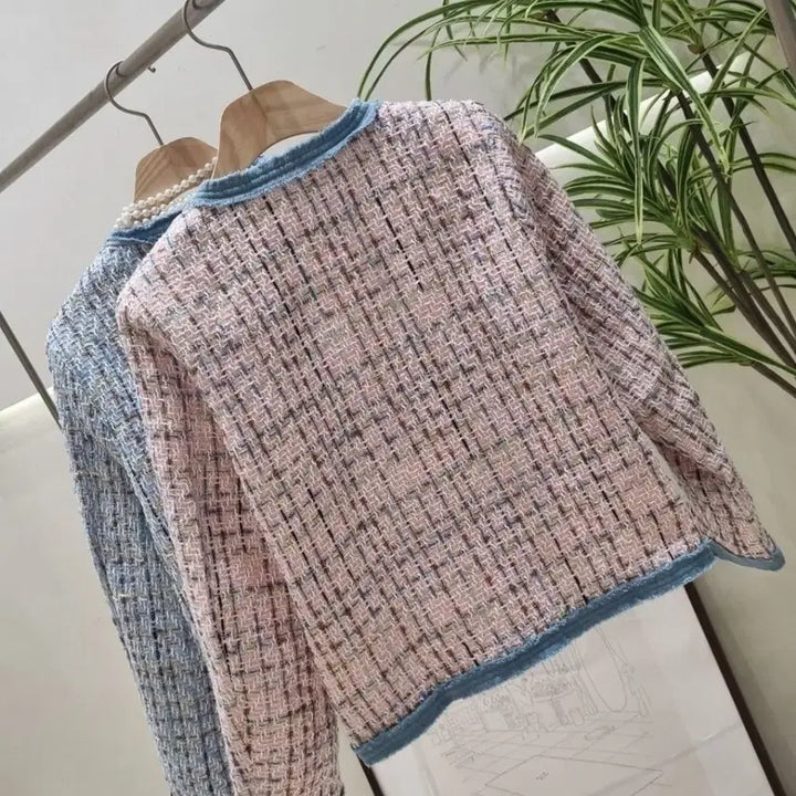 [BUNJANG] Women's Denim Tweed Jacket / 여성 데님 믹스 트위드 자켓 / 당일배송 / 데일리룩 / 새상품