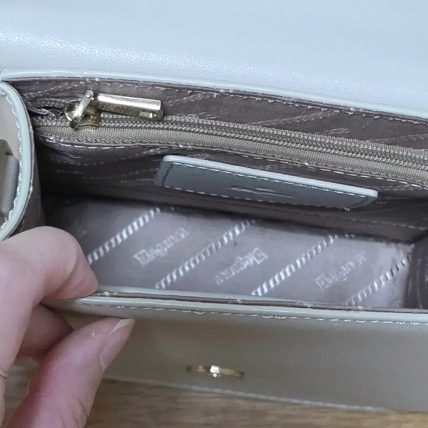 [BUNJANG] Elegant Paris Square Tote Bag / 엘레강스 파리 스퀘어 토트백 가방