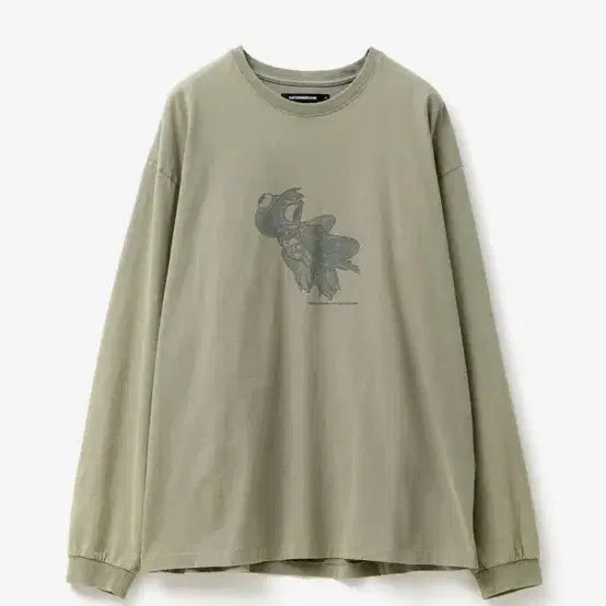 [BUNJANG] Hatching Room VTG Blue Dragon Tee - Washed Olive / 해칭룸 VTG Blue Dragon Tee Washed Olive