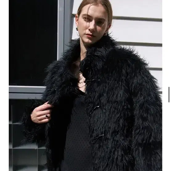 [BUNJANG] Reversible Faux Fur Jacket / 리버시블 무스탕 퍼자켓