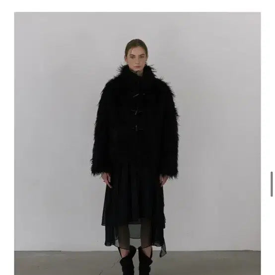 [BUNJANG] Reversible Faux Fur Jacket / 리버시블 무스탕 퍼자켓