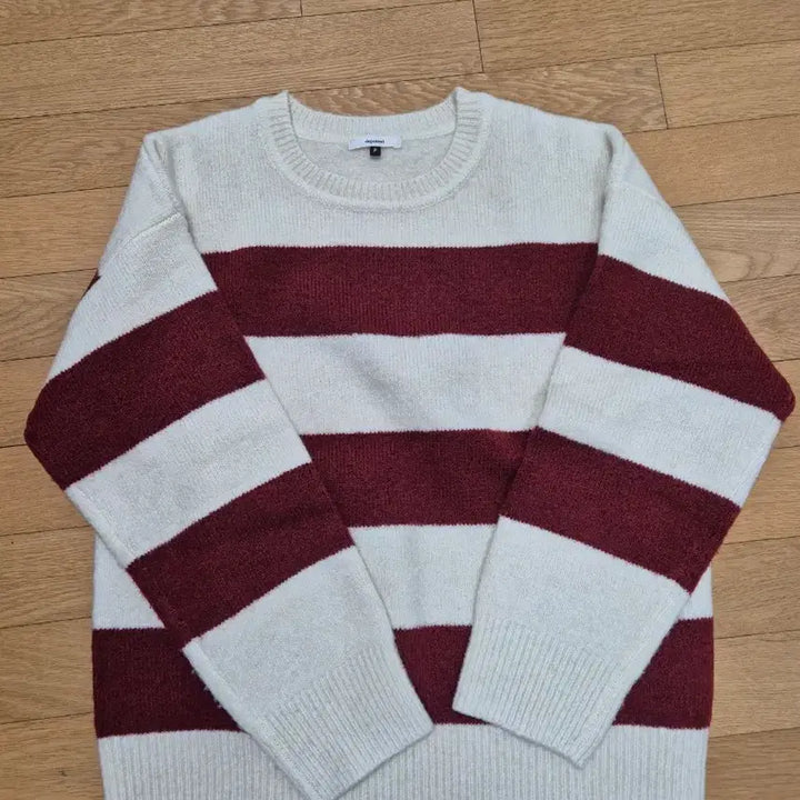 [BUNJANG] Depound Red Stripe Knit / 드파운드 레드 스트라이프 니트