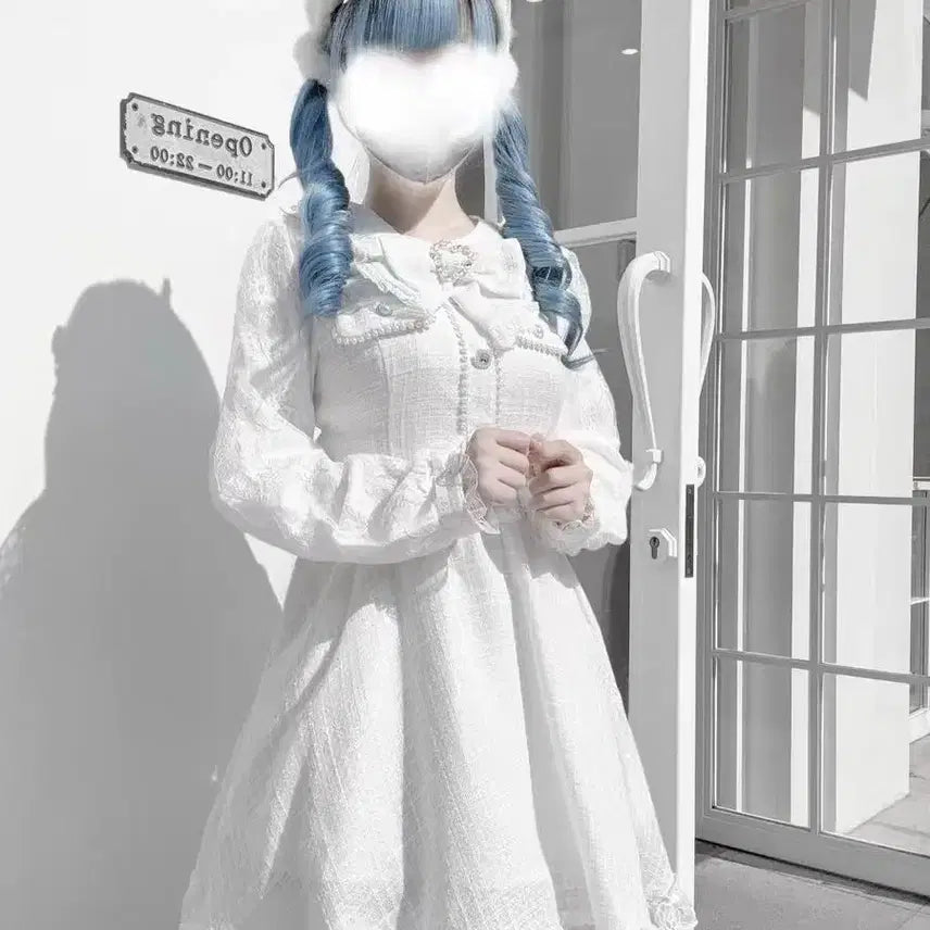 [BUNJANG] Subculture Lace Dress (Multi-Color) / 서브컬처 지뢰계 양산형 패션 드레스 레이스 장식 멀티컬러(3컬러)