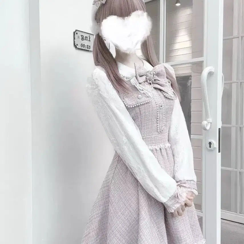 [BUNJANG] Subculture Lace Dress (Multi-Color) / 서브컬처 지뢰계 양산형 패션 드레스 레이스 장식 멀티컬러(3컬러)