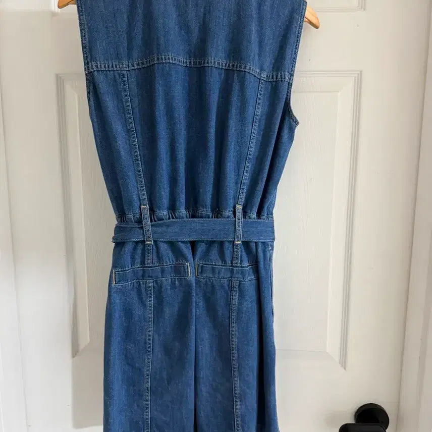 [BUNJANG] SJSJ Belted Denim Mini Dress / SJSJ 벨티드 데님 미니 원피스